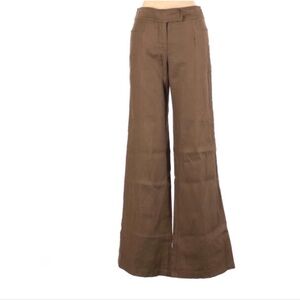 Dlane Von Furstenberg linen wide leg pants